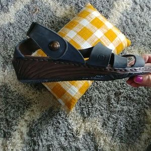 Slate blue Born wedges